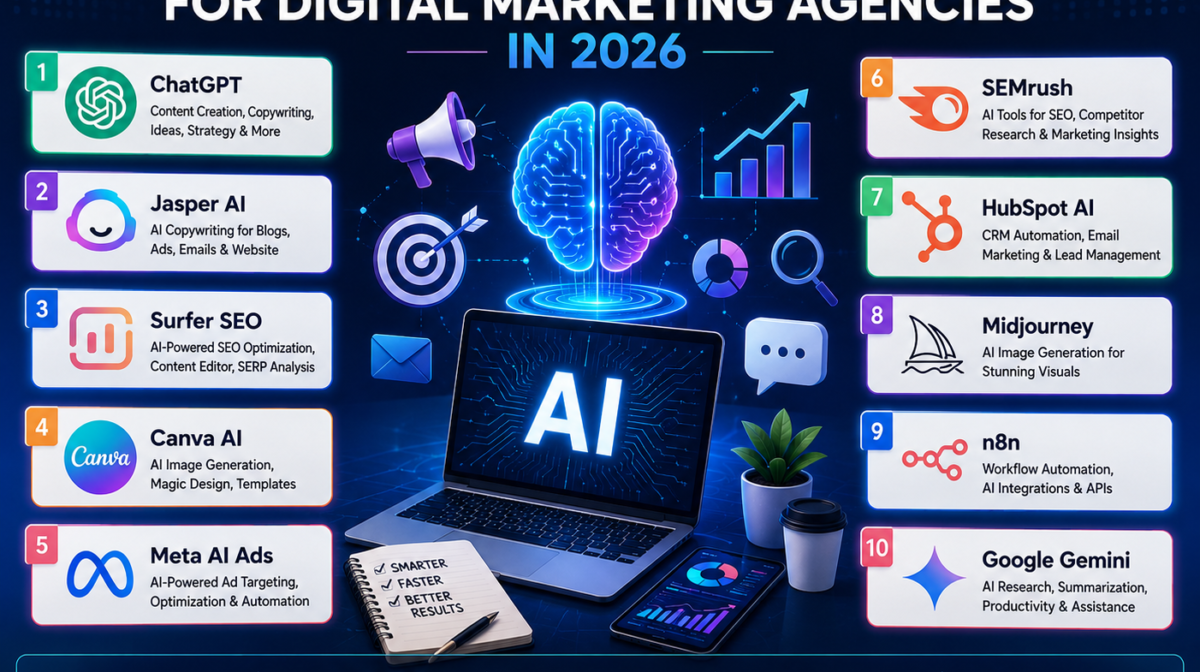 Best AI Tools for Digital Marketing Agencies in 2026