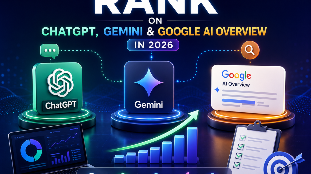 How to Rank on ChatGPT, Gemini & Google AI Overview in 2026