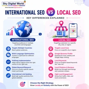 International SEO vs Local SEO: Key Differences Explained