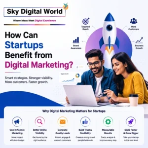 How startups benefit from digital marketing through online visibility, customer growth, lead generation, branding, and business expansion strategies.