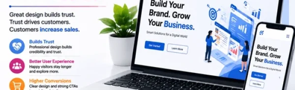 Professional website design affecting sales through better user experience, higher conversions, mobile-friendly design, SEO optimization, and business growth.