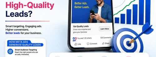 Meta Ads generating high-quality leads through smart audience targeting, engaging creatives, lead forms, retargeting, and performance marketing strategies.