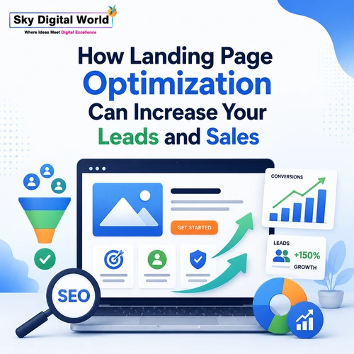 How landing page optimization increases leads and sales through conversion-focused design, SEO, user experience, analytics, and performance improvement.
