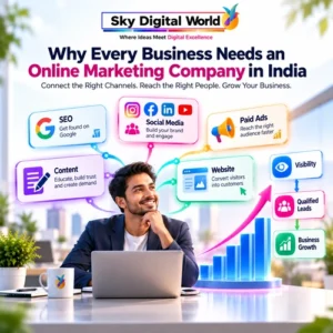 Online Marketing Company India helping businesses grow through SEO, social media, paid ads, content marketing and website optimization
