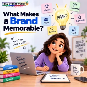 Memorable brand identity built through consistency, emotion, trust, customer experience and distinctive visual identity