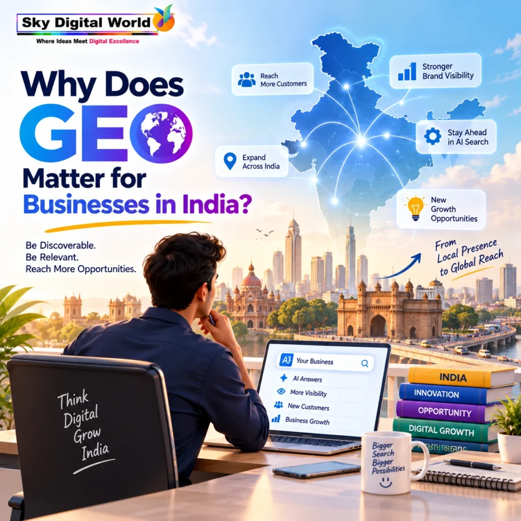 GEO Optimization Services in India helping businesses improve AI search visibility, reach more customers and discover new growth opportunities