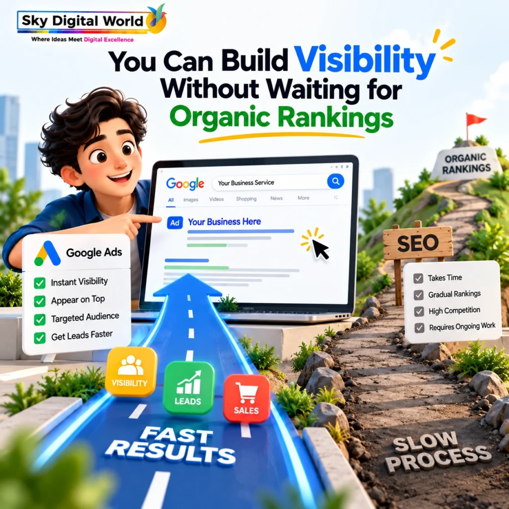 Google Ads helping businesses gain search visibility and reach targeted customers without waiting for organic SEO rankings