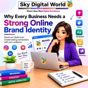 Brand Identity Design Services India helping businesses build a strong and consistent online brand identity