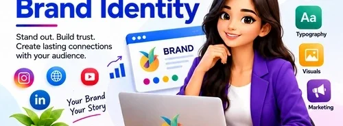 Brand Identity Design Services India helping businesses build a strong and consistent online brand identity