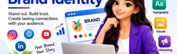 Brand Identity Design Services India helping businesses build a strong and consistent online brand identity