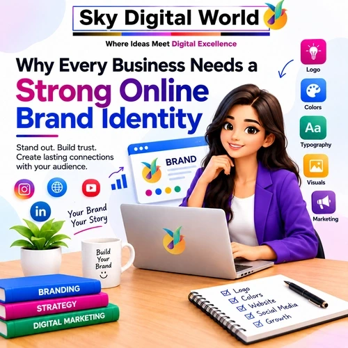 Why Every Business Needs a Strong Online Brand Identity Brand Identity Design Services India helping businesses build a strong and consistent online brand identity
