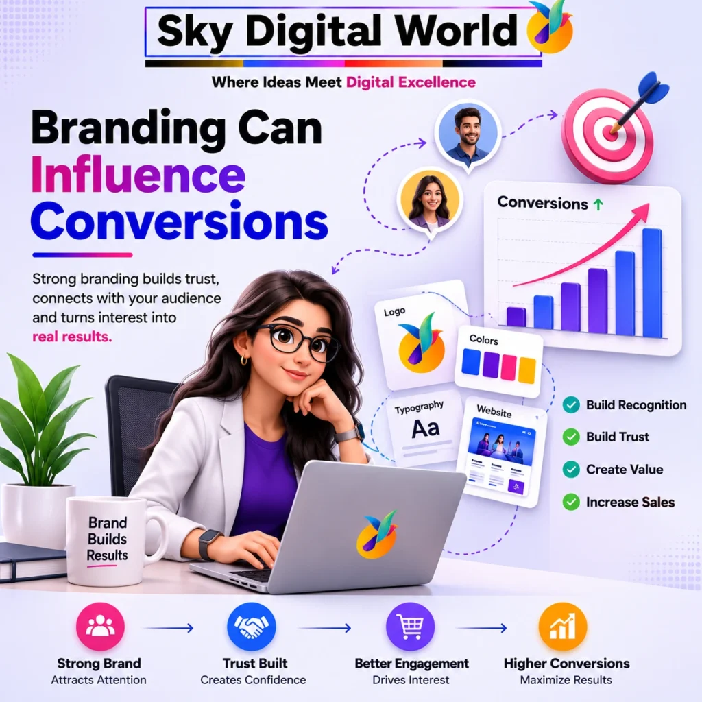 Strong brand identity can influence conversions by building recognition, customer trust and engagement