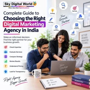 Digital Marketing Agency India guide for choosing the right agency based on expertise, services, strategy, pricing and transparency