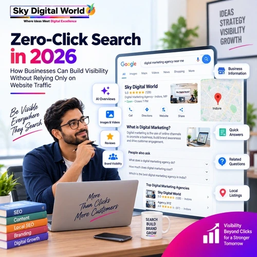 Zero Click SEO Services India helping businesses improve search visibility beyond website traffic in 2026