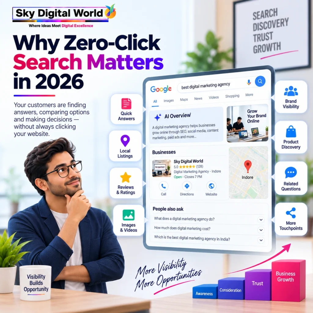 Why zero-click search matters in 2026 for improving brand visibility, customer discovery and search presence