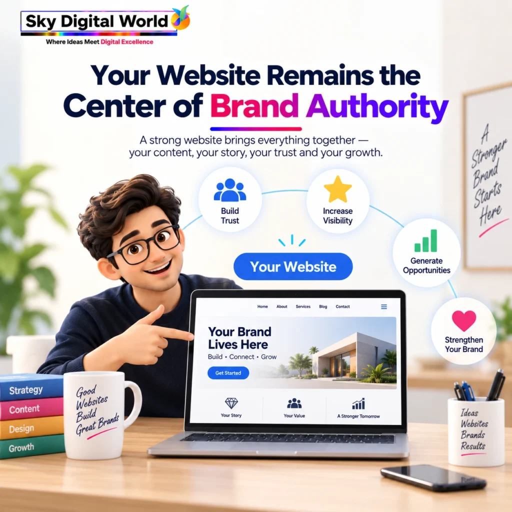 Website supporting Online Brand Building Services India by strengthening trust, visibility, brand authority and business growth