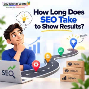 How long does SEO take to show results with a timeline from SEO foundation and optimization to traffic, leads and long-term growth