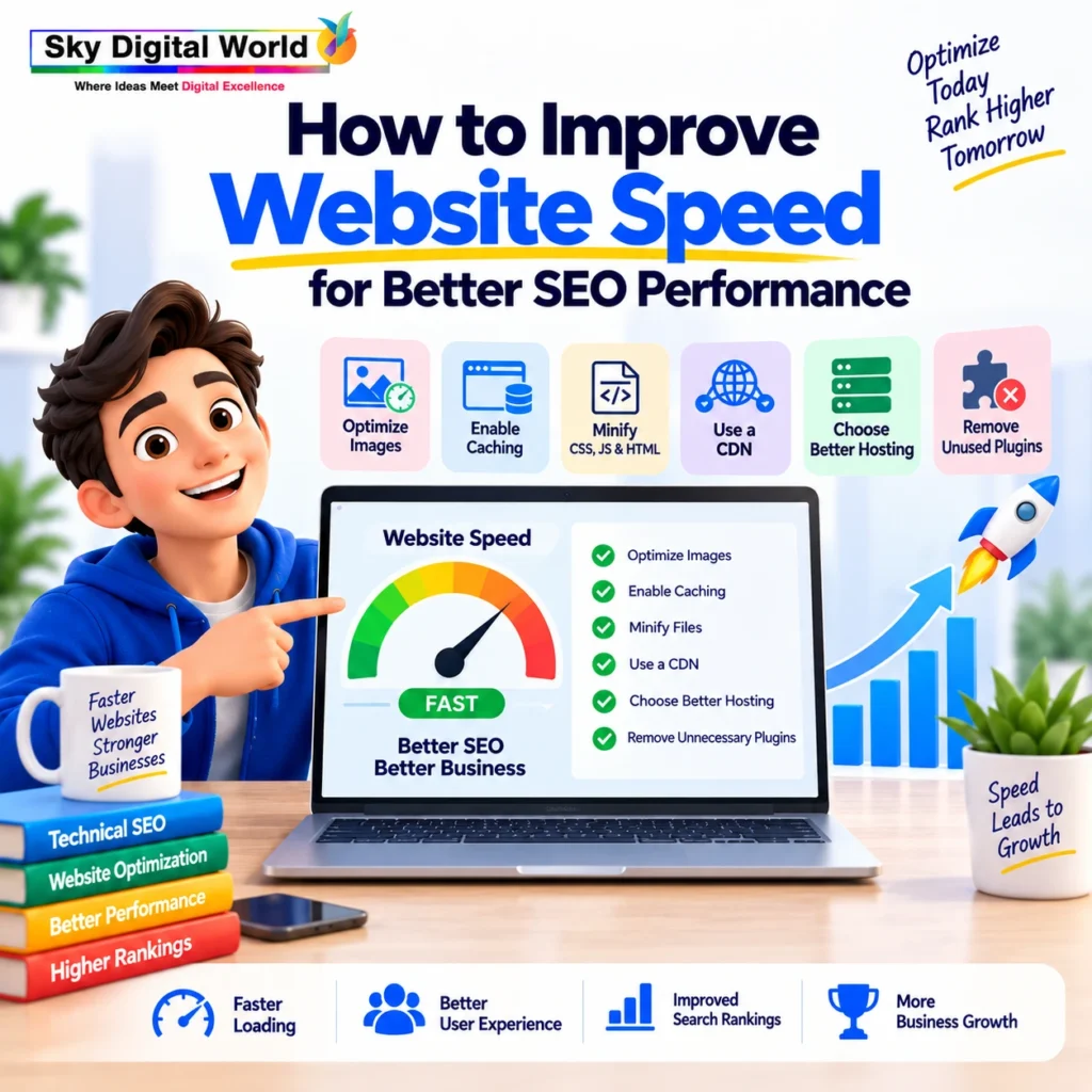 Website speed optimization techniques for faster loading, better user experience and improved SEO performance