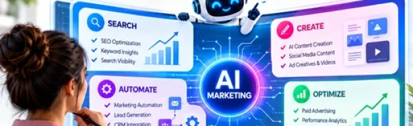 AI Marketing Services India helping businesses with SEO, AI content creation, marketing automation, lead generation, paid advertising and performance analytics