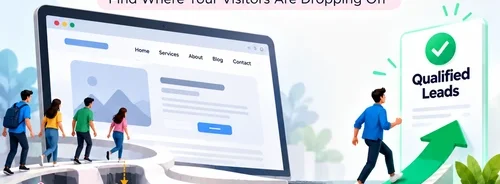 Website Conversion Optimization India showing why website traffic fails to generate leads due to wrong traffic, weak trust, poor UX and unclear CTA