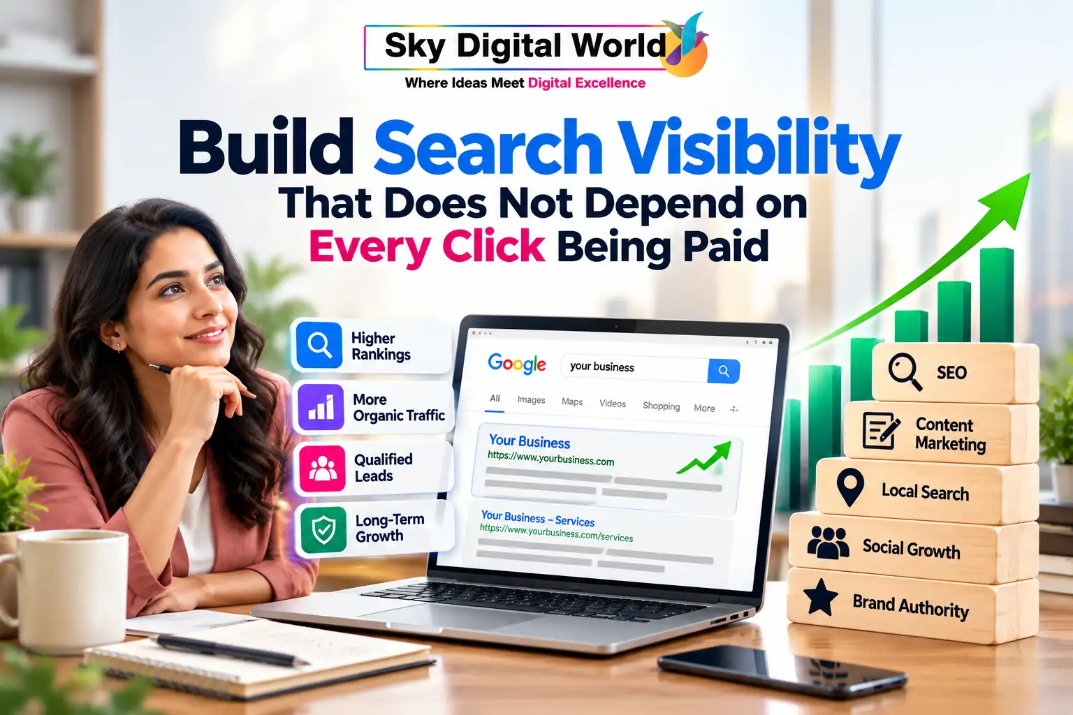 AI Marketing Services India helping businesses with SEO, AI content creation, marketing automation, lead generation, paid advertising and performance analytics